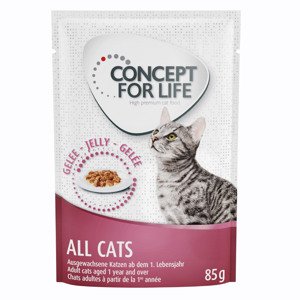 Concept for Life kapsičky, 48 x 85 g za skvělou cenu! - All Cats v želé                         