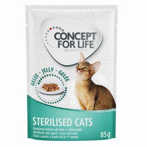 Concept for Life Sterilised Cats losos - jako doplněk: 12 x 85 g Concept for Life Sterilised Cats v želé