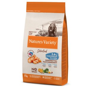 Nature's Variety Selected Medium Adult norský losos - výhodné balení 2 x 12 kg