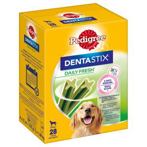 Výhodné balení! 168 x Pedigree DentaStix každodenní péče o zuby / Fresh - fresh - pro velké psy (>25 kg)