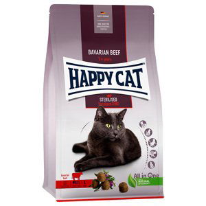 Happy Cat Sterilised Adult hovězí - výhodné balení: 2 x 4 kg