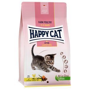 Happy Cat Young Kitten drůbeží - výhodné balení: 2 x 4 kg