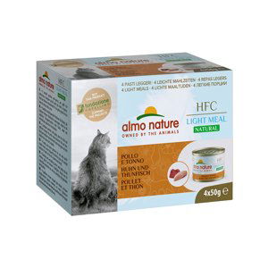 Výhodné balení Almo Nature HFC Natural Light 12 x 50 g - kuřecí a tuňák