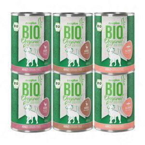 zooplus Bio bez obilovin míchané balení - 6 x 400 g