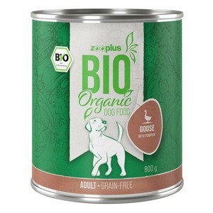 zooplus Bio - bio husí s bio dýní 6 x 800 g