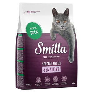 Smilla Adult Sensitive s kachním bez obilovin - výhodné balení 20 kg (5 x 4 kg)