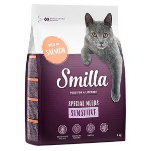 Smilla Adult Sensitive s lososem bez obilovin - 4 kg