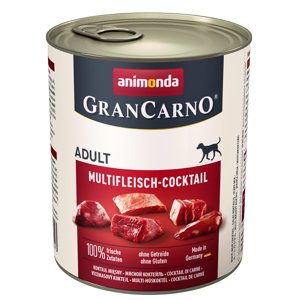 Výhodné balení Animonda GranCarno Original 2 x 6 ks (12 x 800 g) - masový koktejl