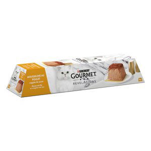 Výhodné balení Gourmet Revelations Mousse krmivo pro kočky 3 x 4 ks (12 x 57 g) - kuřecí