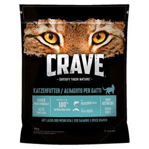 Crave Adult granule - 15 % sleva!  - s lososem & bílými rybami (750 g)