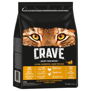 Crave Adult granule - 15 % sleva!  - s kuřetem & krocanem (2,8 kg)