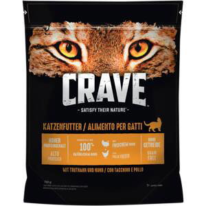 Crave Adult granule - 15 % sleva!  - s kuřetem & krocanem (750 g)