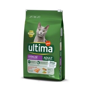 Ultima Cat Sterilized losos & ječmen - 10 kg