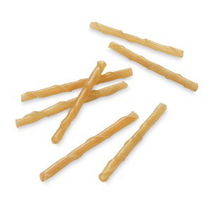 Žvýkací rolky Barkoo zatočená hovězí kůže cca 12,5 cm, Ø 5 mm - 2 x 100 kusů à 12,5 cm (1,4 kg)
