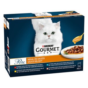 Gourmet Perle míchaný výběr 12 x 85 g - požitek v omáčce