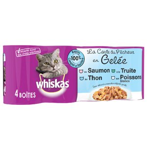 Whiskas La Carte 12 x 390 / 400 g - rybí výběr v želé (12 x 390 g)