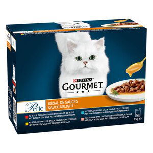 Výhodné balení Gourmet Perle míchaný výběr 24 x 85 g - požitek v omáčce