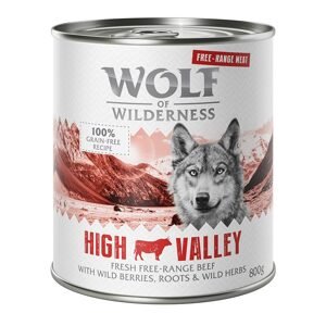 Wolf of Wilderness "Free-Range Meat" 6 x 800 g - High Valley - hovězí