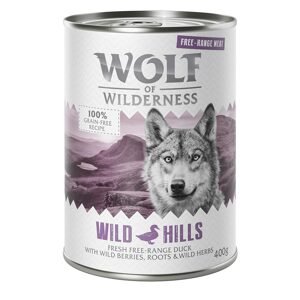 Wolf of Wilderness "Free-Range Meat" 6 x 400 g - Wild Hills - kachní