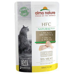 Almo Nature HFC Natural Plus 6 x 55 g - kuřecí stehna