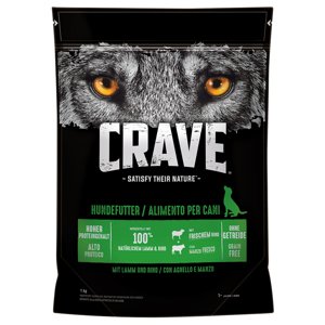 Crave Adult pro psy - 15 % sleva  - s jehněčím & hovězím (1 kg)