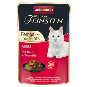 Animonda Vom Feinsten Adult 18 x 85 g - hovězí + krůtí filety