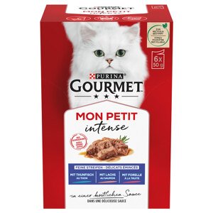 Gourmet Mon Petit 6  x 50 g - tuňák, losos, pstruh