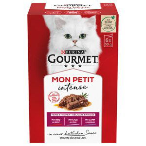 Gourmet Mon Petit 6  x 50 g -  hovězí, telecí, jehněčí