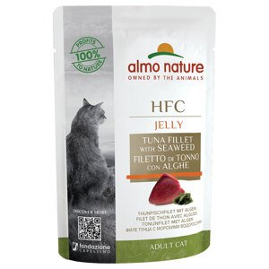 Almo Nature HFC Jelly kapsička 6 x 55 g - tuňák s řasami