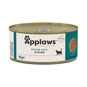 Applaws ve vývaru konzervy 6 x 156 g - Mořské ryby