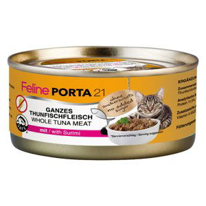 Feline Porta 21 krmivo pro kočky 6 x 156 g - Tuňák se surimi