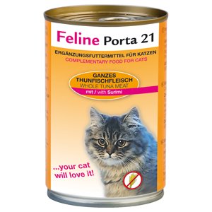 Feline Porta 21 pro kočky 6 x 400 g - Tuňák se surimi