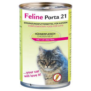 Feline Porta 21 pro kočky 6 x 400 g - Kuřecí maso s aloe