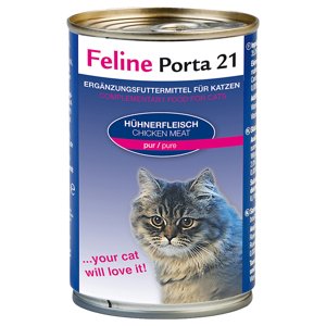 Feline Porta 21 pro kočky 6 x 400 g - Čisté kuřecí maso