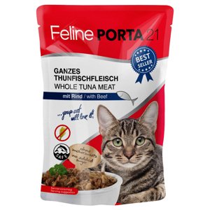 Feline Porta 21 kapsičky 6 x 100 g - Tuňák s hovězím