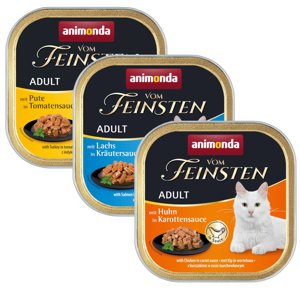 Animonda vom Feinsten Adult 32 x 100 g - bezobilná omáčka (3 druhy)