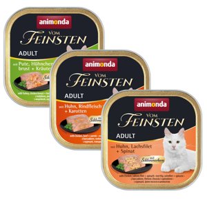 Animonda vom Feinsten Adult 32 x 100 g - s náplní pro labužníky (3 druhy)