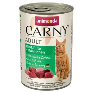 Animonda Carny Adult 6 x 400 g - Hovězí, krůtí & králík