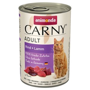 Animonda Carny Adult 6 x 400 g - Hovězí & jehněčí