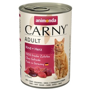 Animonda Carny Adult 6 x 400 g - Drůbeží (6 druhů bez hovězího)