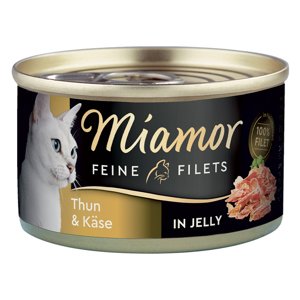 Miamor Feine Filets konzerva v želé 6 x 100 g - tuňák & sýr v želé