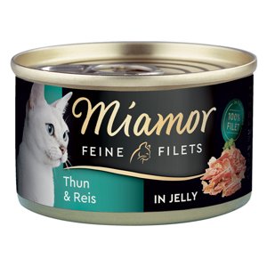 Miamor Feine Filets konzerva v želé 6 x 100 g - světlý tuňák & rýže v želé