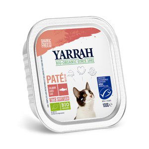 Yarrah Bio paté 6 x 100 g - losos s bio mořskou řasou