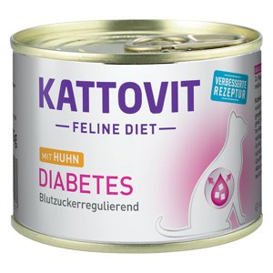 Kattovit Diabetes 185 g - 24 x 185 g kuřecí