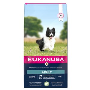 Eukanuba Adult Small & Medium Breed Jehněčí s rýží - výhodné balení 2 x 12 kg