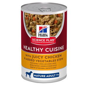 Hill's Science Plan Canine Mature Adult 6+ Large Breed Chicken - doplňkové mokré krmivo: 7+ Chicken & Vegetables Stew - 6 x 354 g