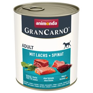 Animonda GranCarno Original Adult 6 x 800 g - losos a špenát