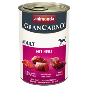 Animonda GranCarno Original Adult 6 x 400 g - srdce