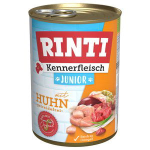 RINTI Kennerfleisch Junior 6 x 400 g / 24 x 400 g - Kuřecí (6 x 400 g)
