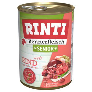 RINTI Kennerfleisch Senior 6 x 400 g / 12 x 400 g / 24 x 400 g  - Hovězí 24 x 400 g